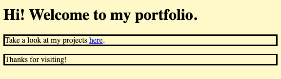 portfolio example