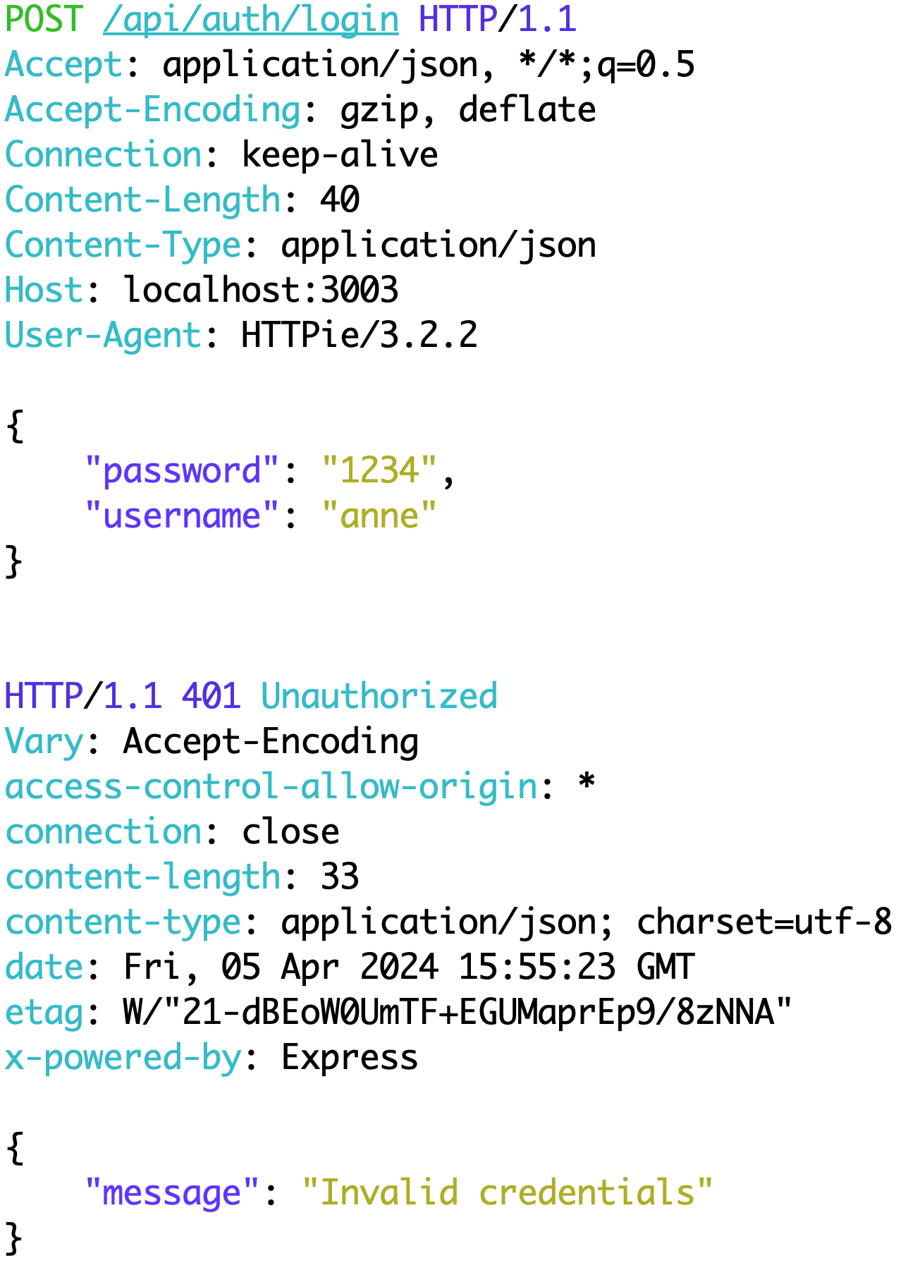 Request and Response